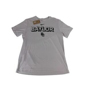 Nike Baylor Bears Dri-FIT Legend T-Shirt Mens Size M Medium Light Grey Green